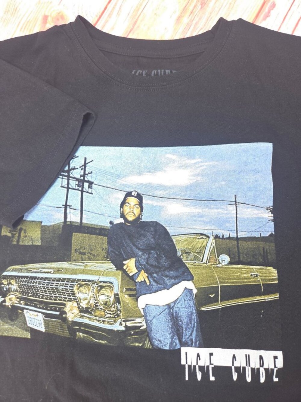 Ice Cube Black Mens T-Shirt Large